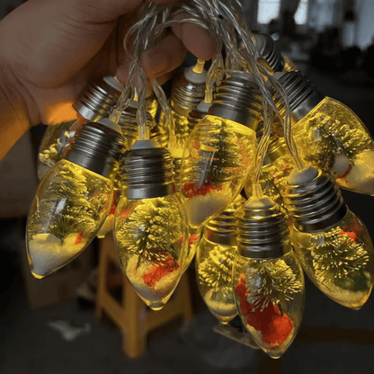 🎅Snow Globe Christmas String Lights🎅🎄Led Bulb String Lights🎄