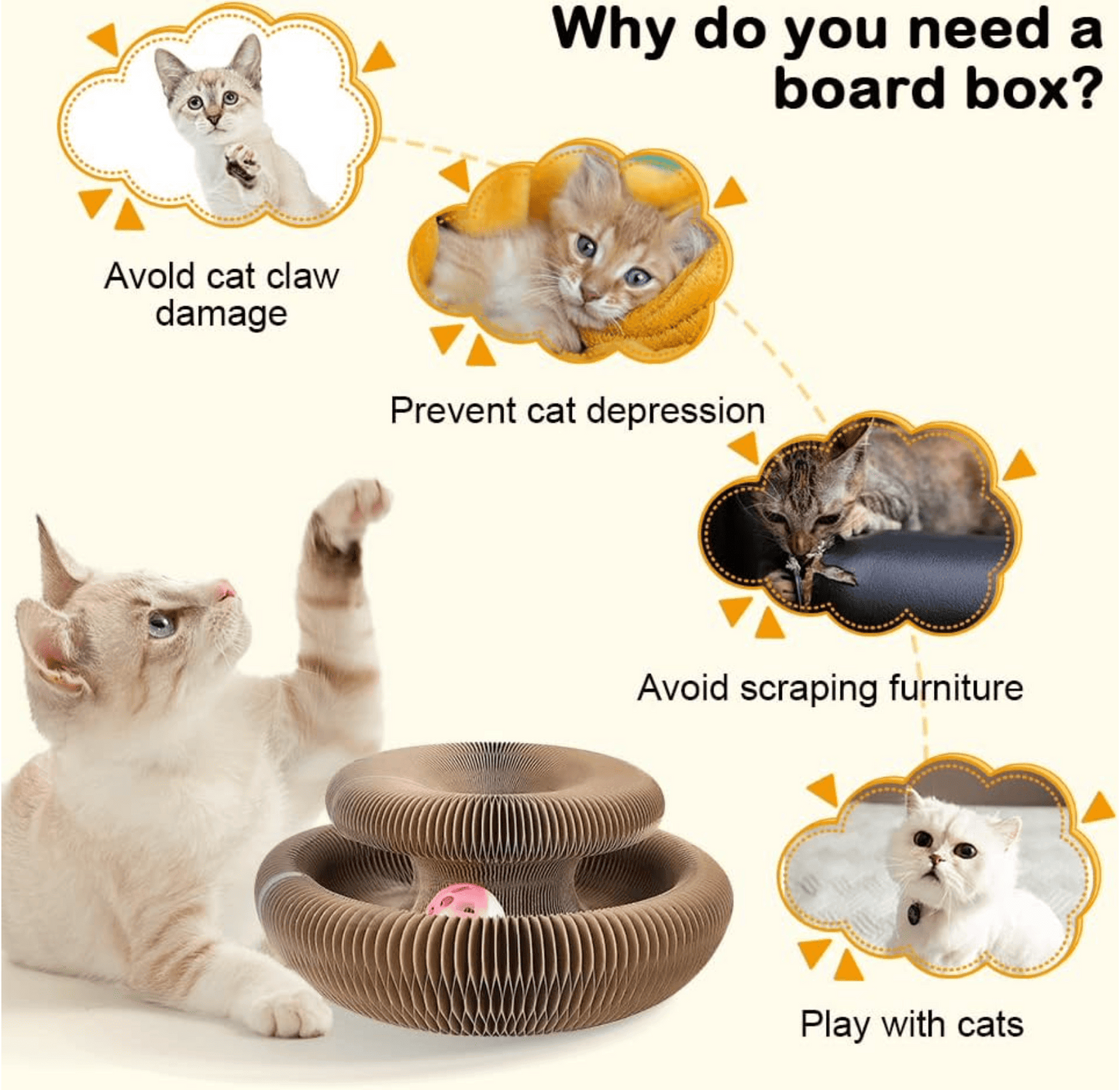 🔥Last Day Buy 1 Get 1 Free $19.99 Each🐱The Ultimate Cat Playground & Cozy Bed – All in One!🛌