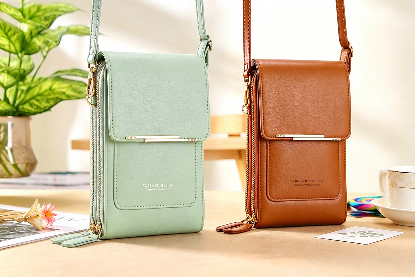 🔥Last Day Buy 1 Get 1 Free $14.99 Each🔥Simple And Elegant Women's Touchscreen Crossbody Phone Wallet