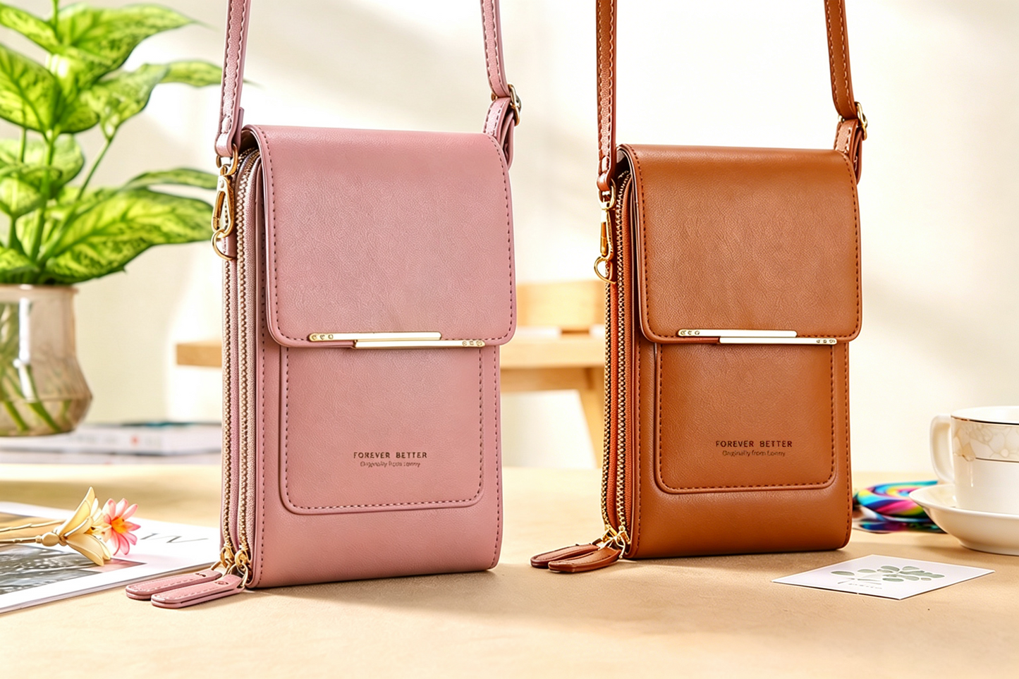 🔥Last Day Buy 1 Get 1 Free $14.99 Each🔥Simple And Elegant Women's Touchscreen Crossbody Phone Wallet