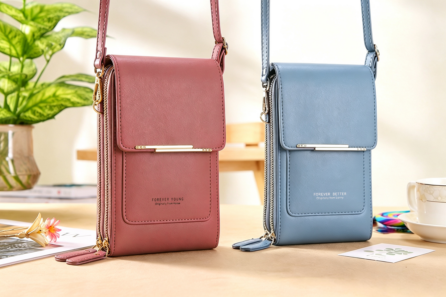 🔥Last Day Buy 1 Get 1 Free $14.99 Each🔥Simple And Elegant Women's Touchscreen Crossbody Phone Wallet