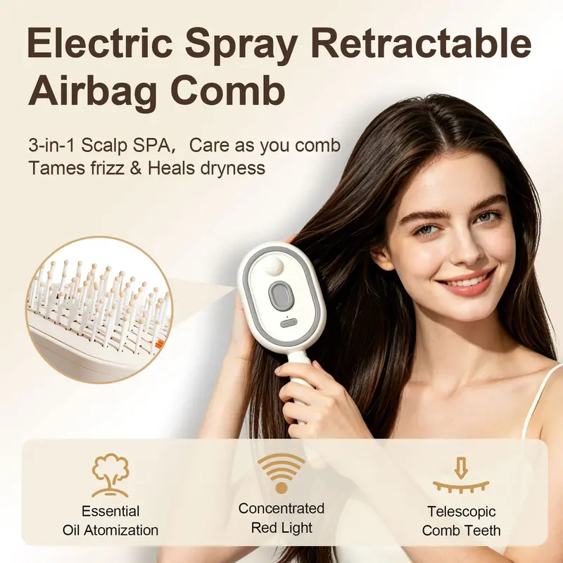 🔥 Last Day 50% OFF 🔥 Mist, Massage & Refresh Your Hair In One Comb