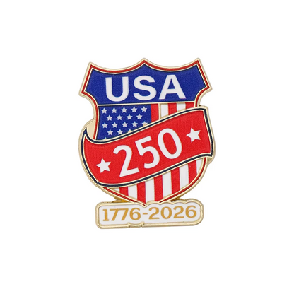 America’s 250th Anniversary Commemorative Enamel Pin Set – Patriotic Collectible Brooches