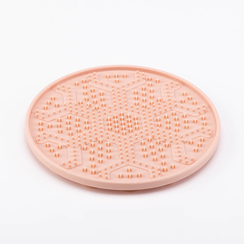 Calming Dog Lick Mat Slow Feeder – Anxiety Relief, BPA-Free Silicone, Strong Suction (for Dogs & Cats)