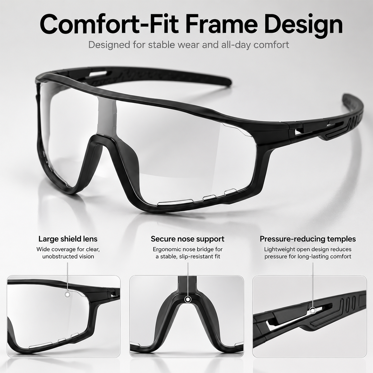 🔥Last Day 50% OFF☀️UV400 Photochromic Polarized Safety Glasses