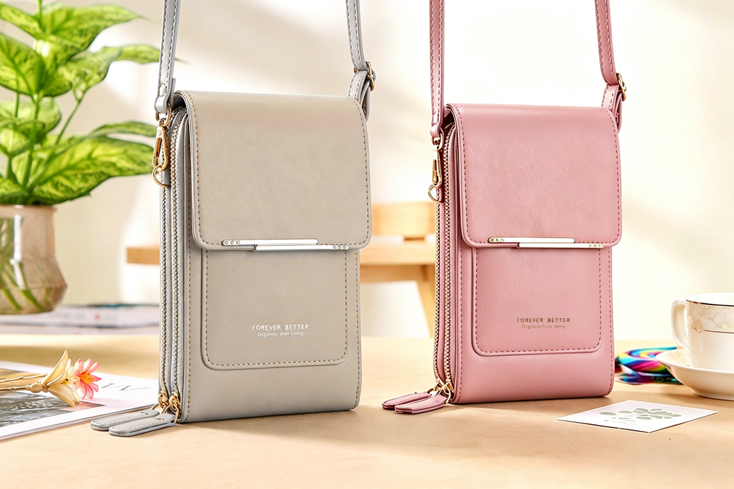 🔥Last Day Buy 1 Get 1 Free $14.99 Each🔥Simple And Elegant Women's Touchscreen Crossbody Phone Wallet