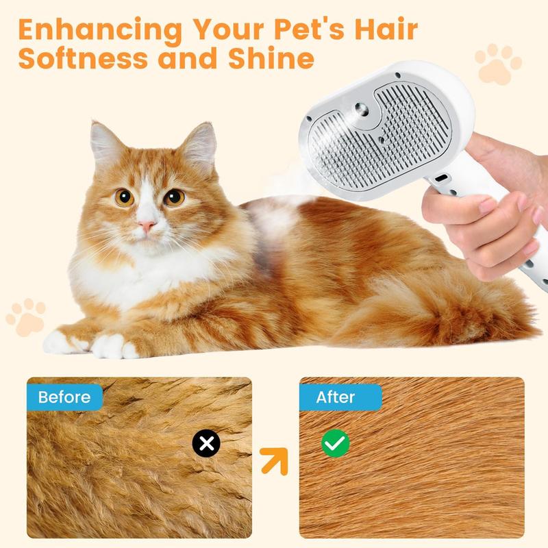 🔥Last Day Buy 1 Get 1 Free $19.99 Each🔥Premium pet brush with steam function