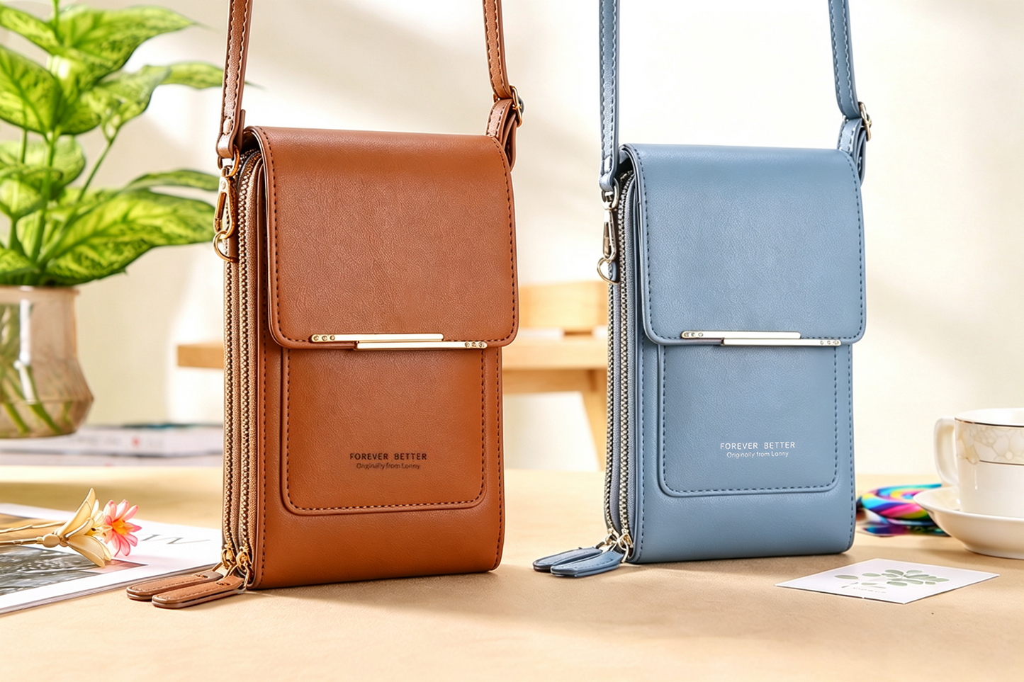 🔥Last Day Buy 1 Get 1 Free $14.99 Each🔥Simple And Elegant Women's Touchscreen Crossbody Phone Wallet