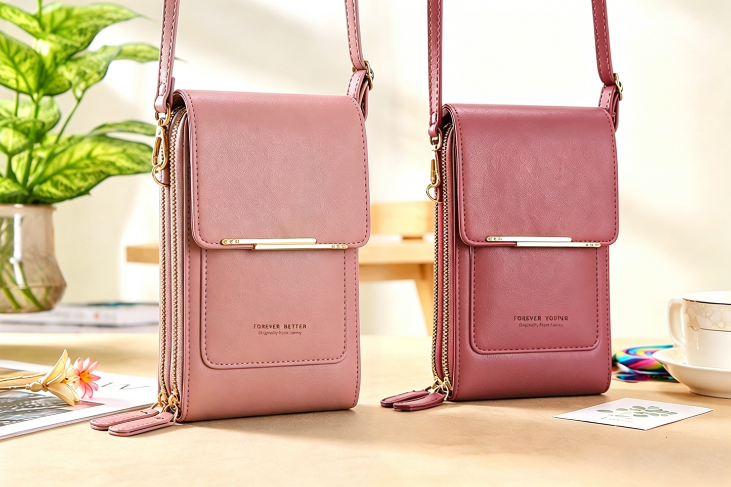 🔥Last Day Buy 1 Get 1 Free $14.99 Each🔥Simple And Elegant Women's Touchscreen Crossbody Phone Wallet