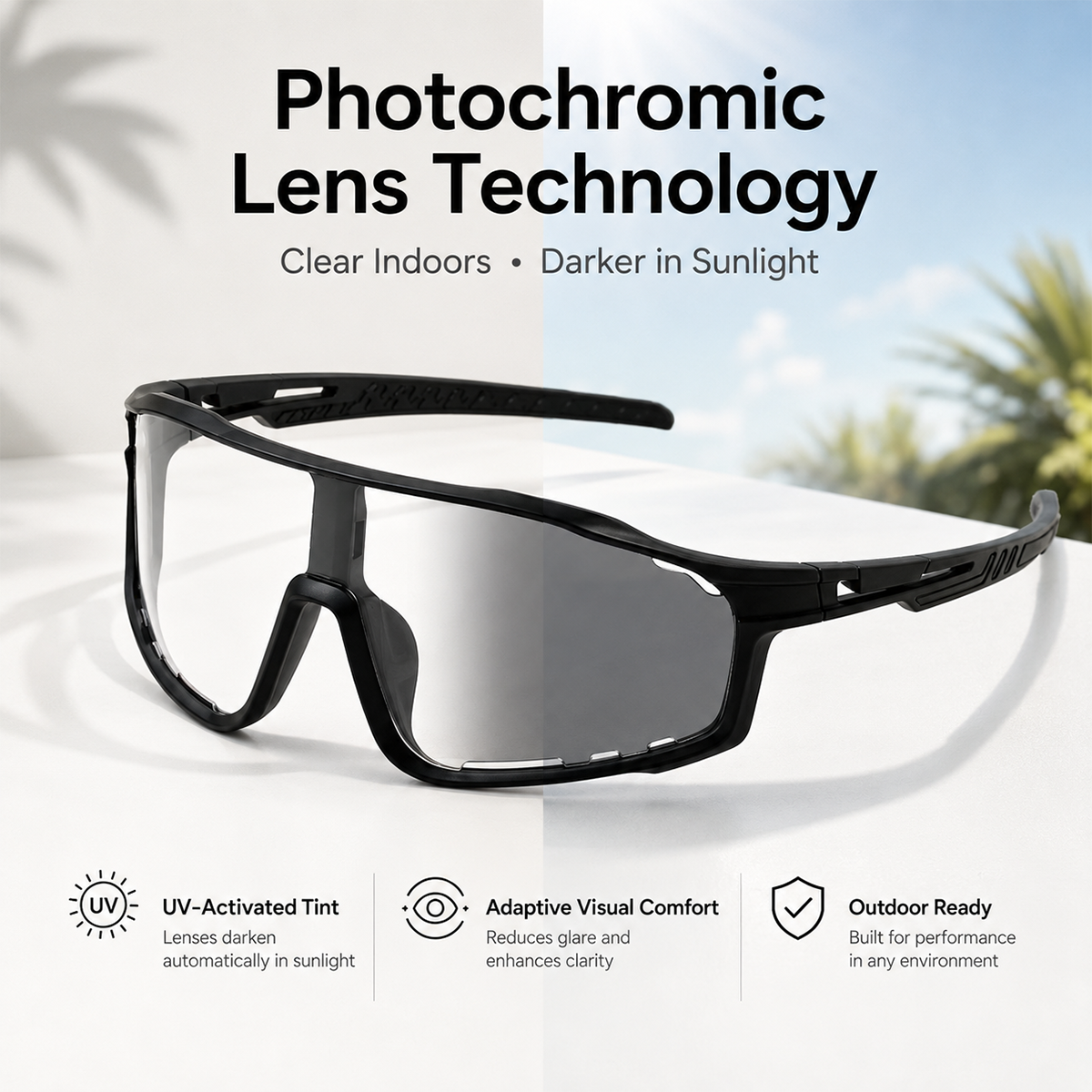 🔥Last Day 50% OFF☀️UV400 Photochromic Polarized Safety Glasses