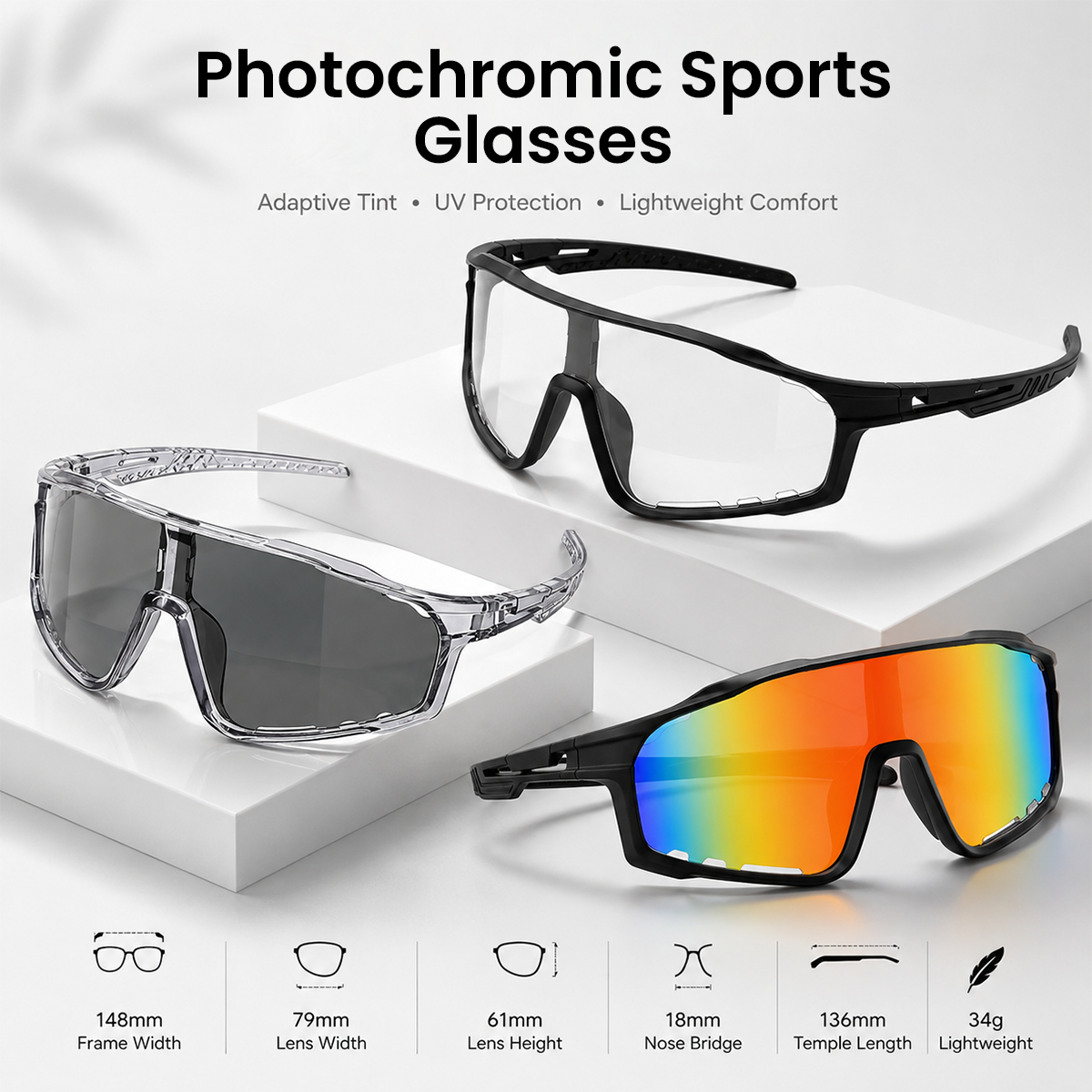 🔥Last Day 50% OFF☀️UV400 Photochromic Polarized Safety Glasses