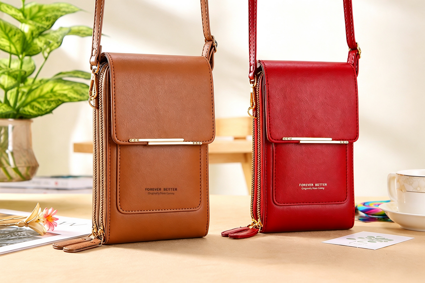🔥Last Day Buy 1 Get 1 Free $14.99 Each🔥Simple And Elegant Women's Touchscreen Crossbody Phone Wallet