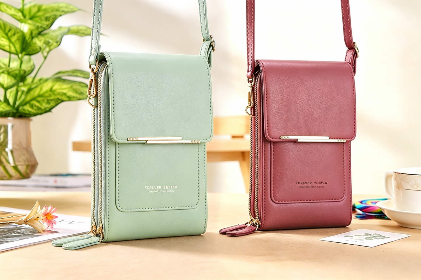 🔥Last Day Buy 1 Get 1 Free $14.99 Each🔥Simple And Elegant Women's Touchscreen Crossbody Phone Wallet