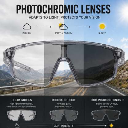🔥Last Day 50% OFF☀️UV400 Photochromic Polarized Safety Glasses