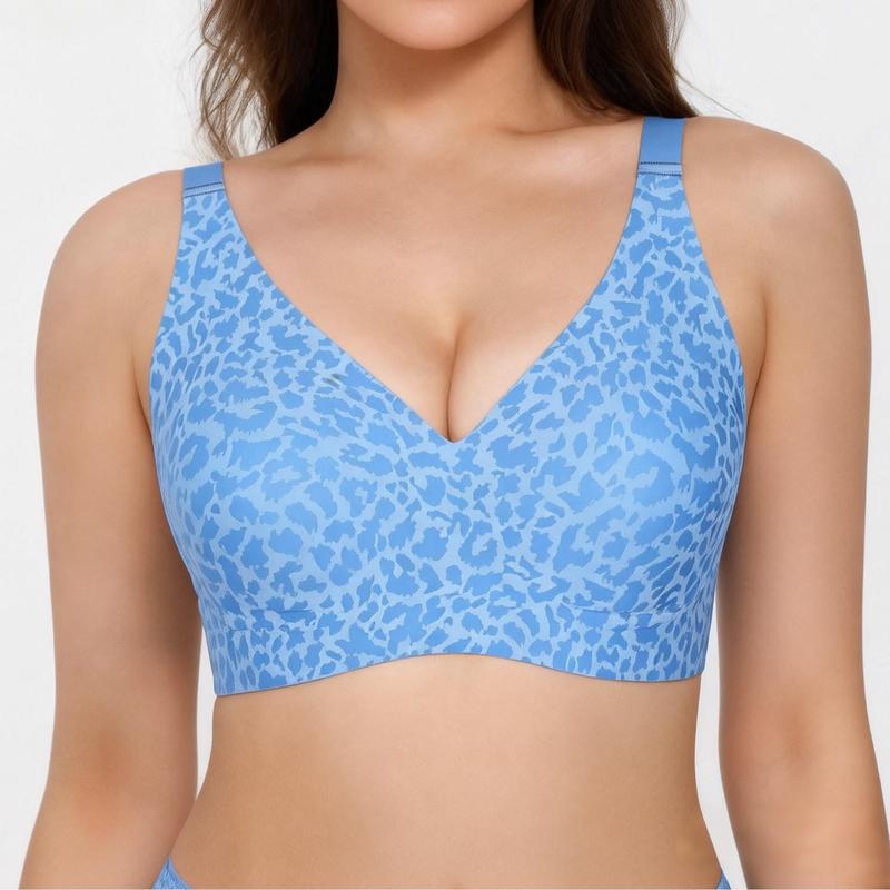Seamless Deep V Push-Up Wireless Bra