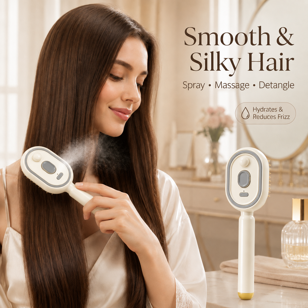 🔥 Last Day 50% OFF 🔥 Mist, Massage & Refresh Your Hair In One Comb