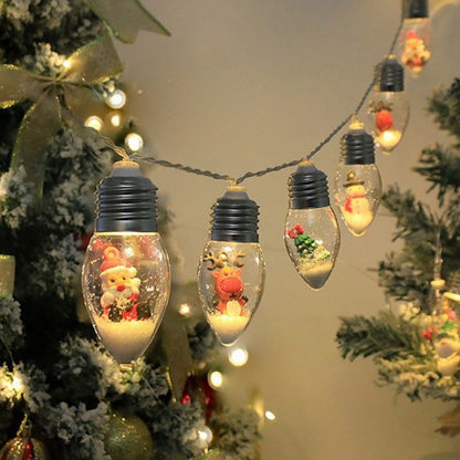🎅Snow Globe Christmas String Lights🎅🎄Led Bulb String Lights🎄