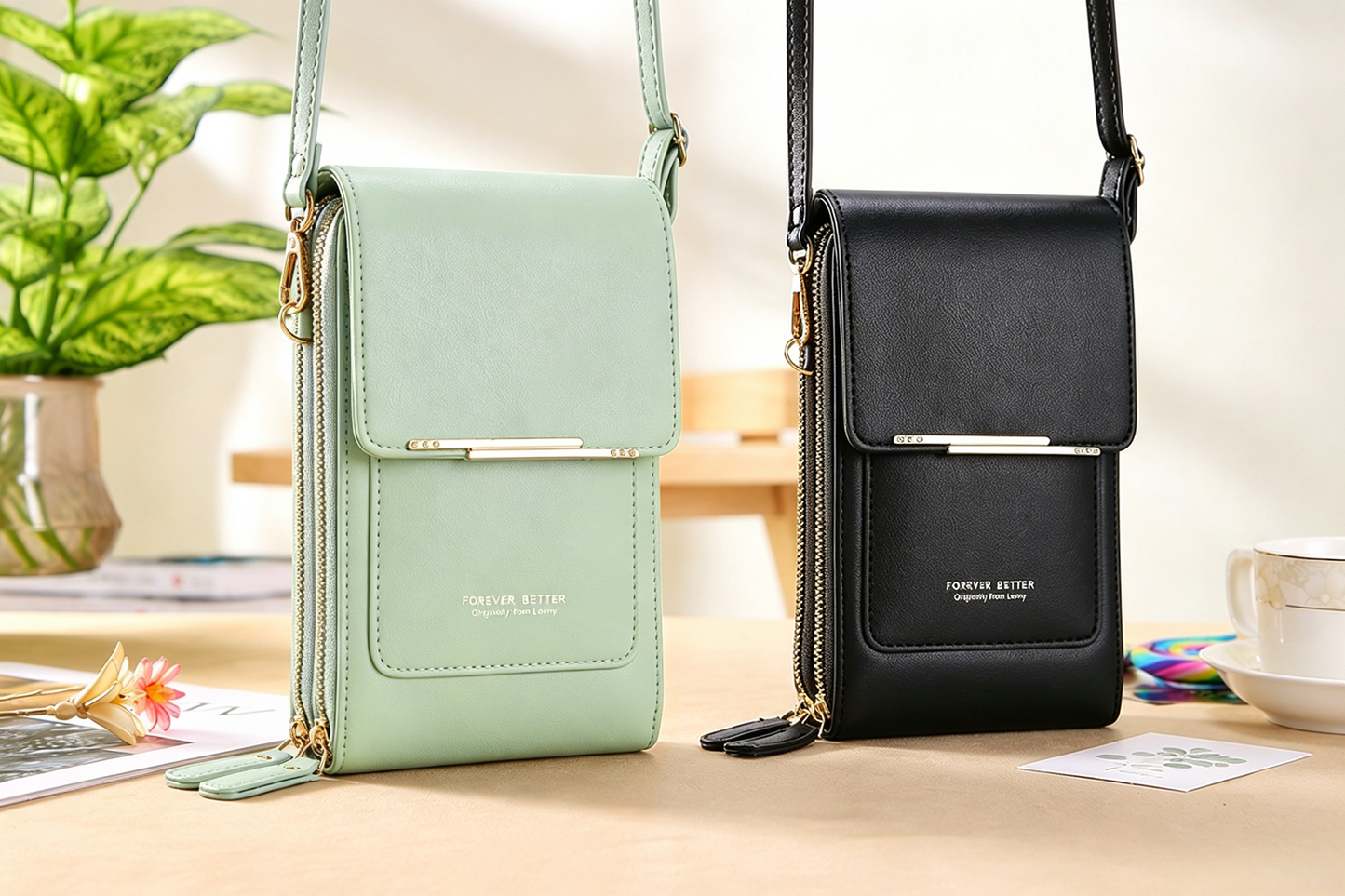 🔥Last Day Buy 1 Get 1 Free $14.99 Each🔥Simple And Elegant Women's Touchscreen Crossbody Phone Wallet