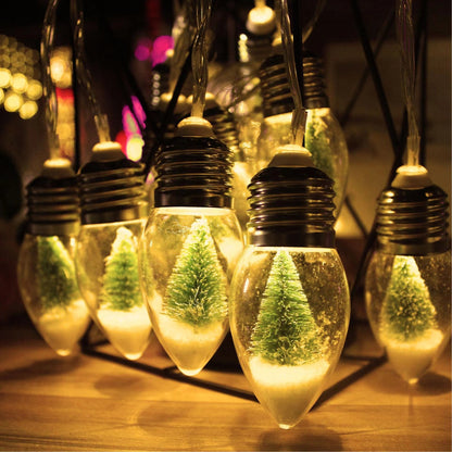 🎅Snow Globe Christmas String Lights🎅🎄Led Bulb String Lights🎄