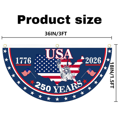 250th Anniversary USA Fan Flag