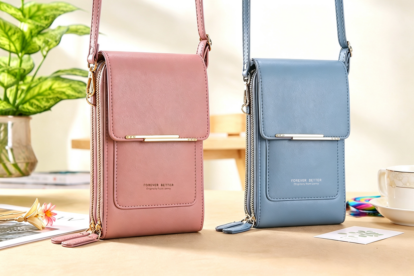 🔥Last Day Buy 1 Get 1 Free $14.99 Each🔥Simple And Elegant Women's Touchscreen Crossbody Phone Wallet