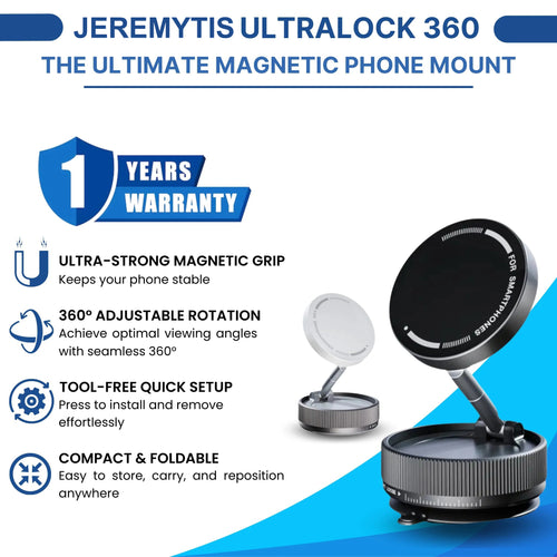 Premium Vacuum-Lock Phone Holder 2025 New Model-JEREMYTIS™ PRO 360