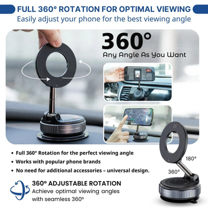 Premium Vacuum-Lock Phone Holder 2025 New Model-JEREMYTIS™ PRO 360
