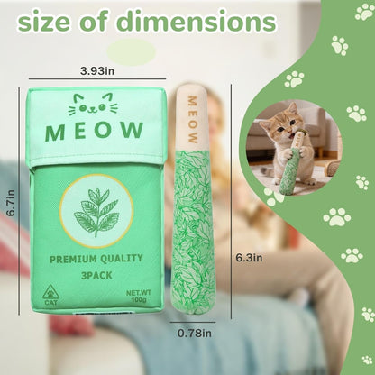 🎁✨💖Last Day 50% OFF🔥3 Pack Catnip Toys for Cats– Endless Fun for Your Cat🐈